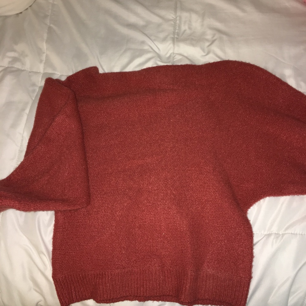 Off the shoulder knit sweater